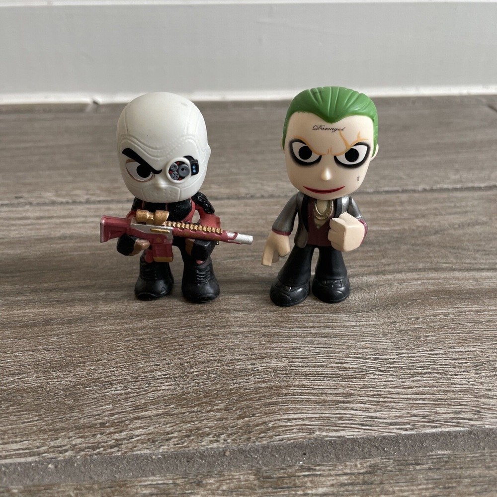 funko mystery mini suicide squad joker deadshot lot of 2 loose figures